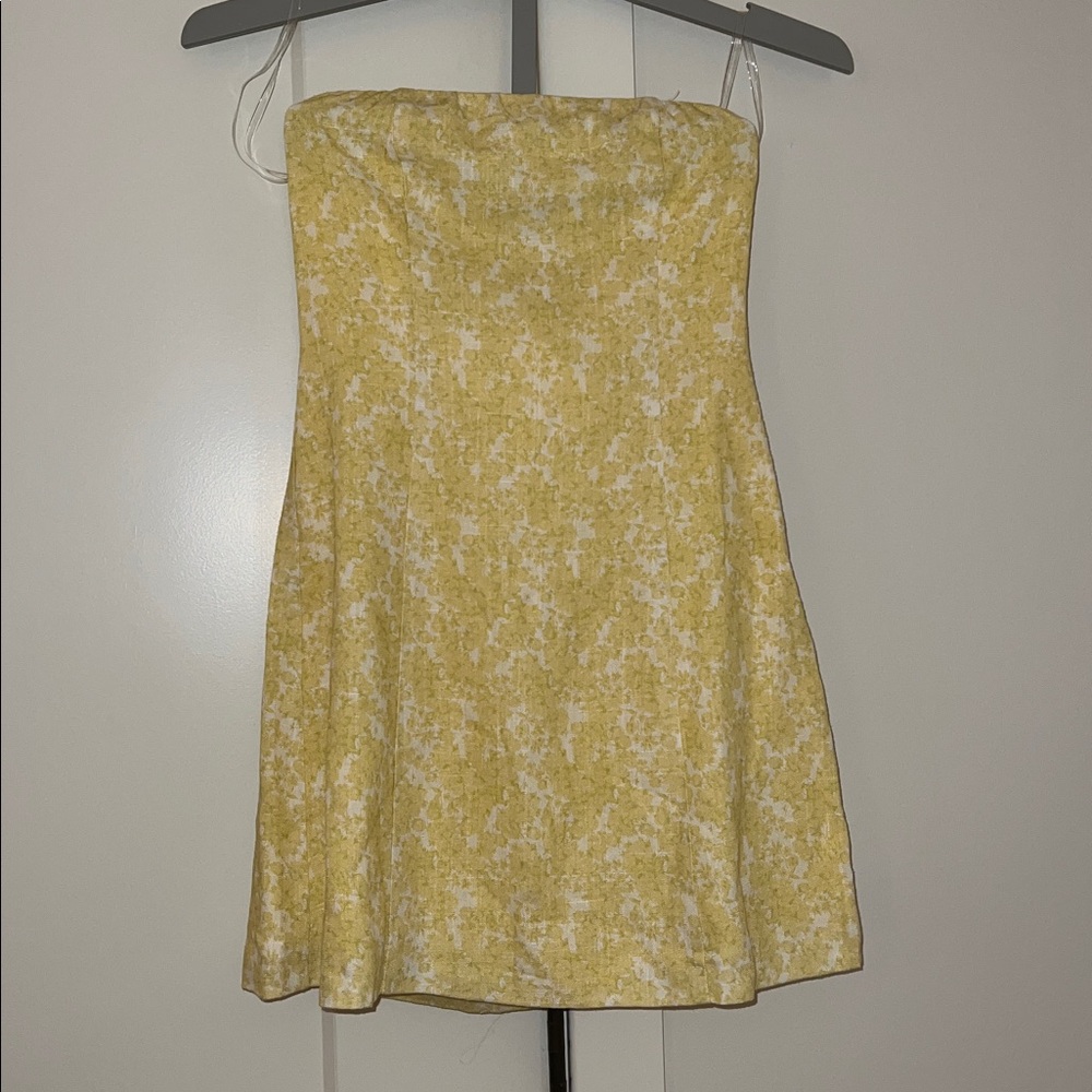 Peppermayo Yellow Floral Mini Dress
